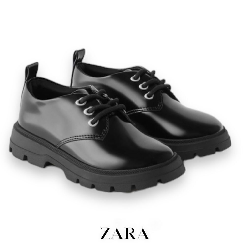 ZARA Kids | Black | HEART DERBY SHOES
